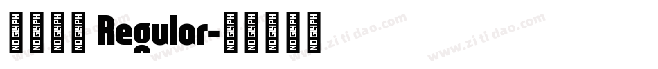 魔道祖师 Regular字体转换